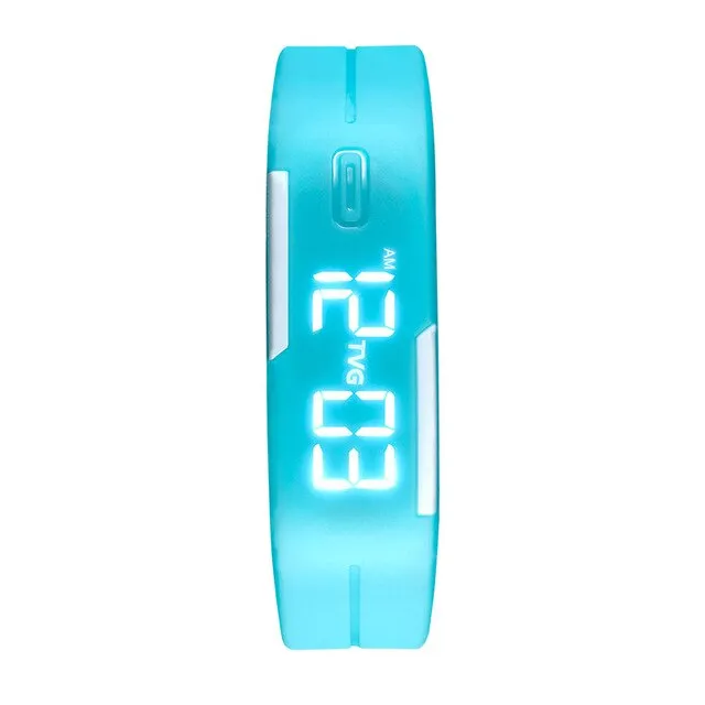 TVG Brand Soft Silicone Bracelet Strap Cartoon Watches Boys Girls LED Display Children Digital Watches for kids Children Gift