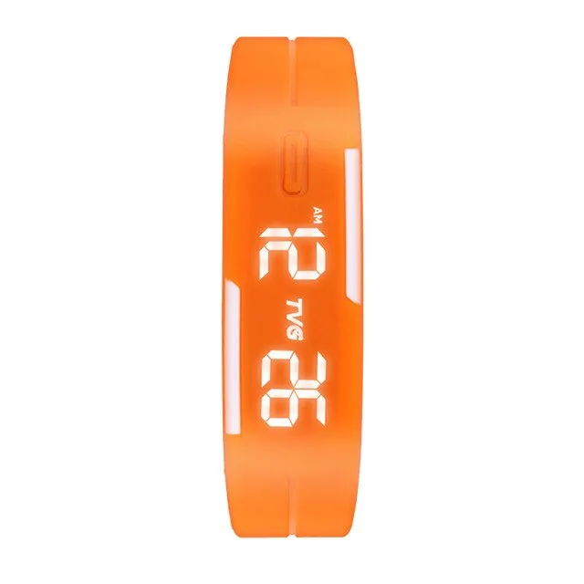 TVG Brand Soft Silicone Bracelet Strap Cartoon Watches Boys Girls LED Display Children Digital Watches for kids Children Gift