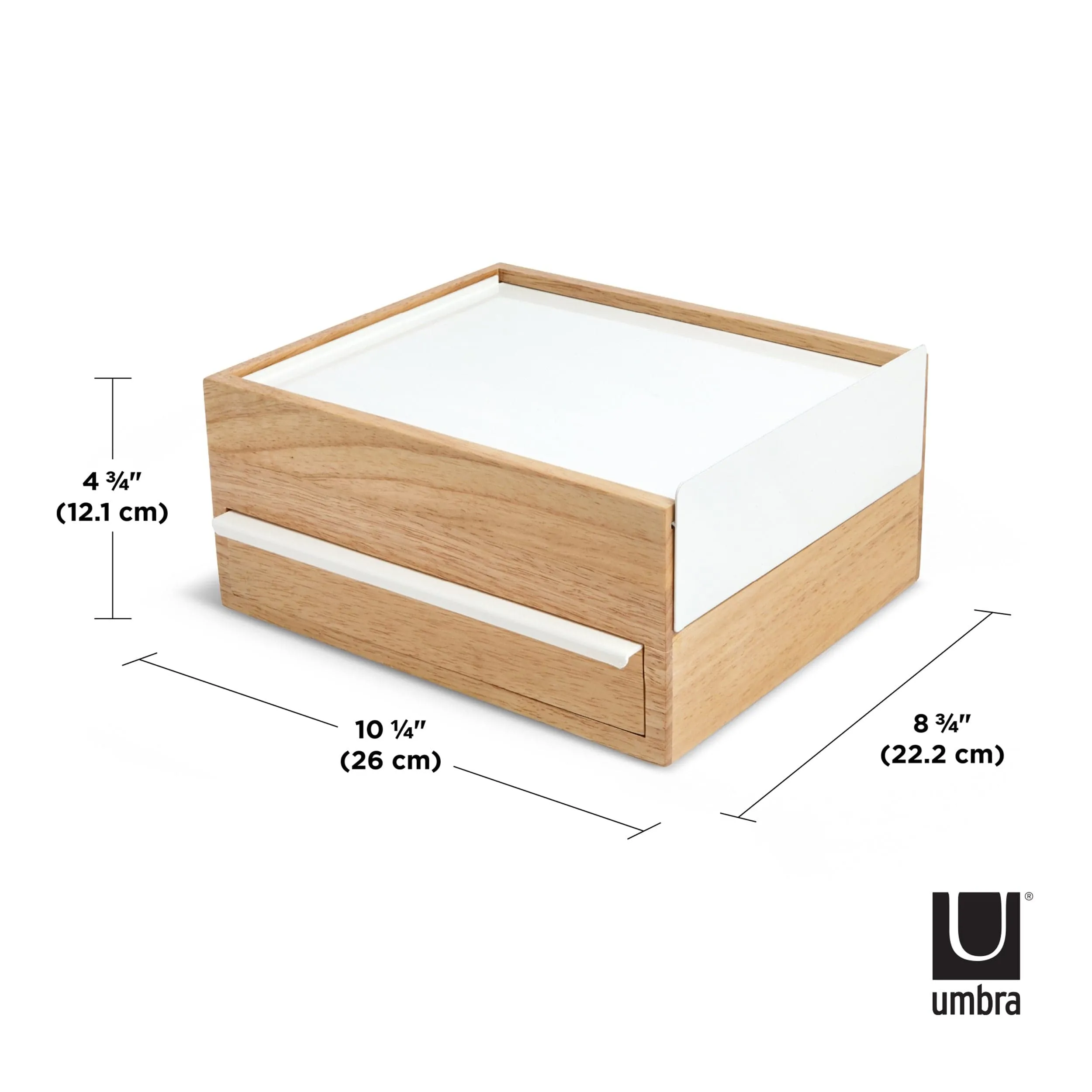 Umbra Stowit Jewelry Box White And Natural UMB290245668