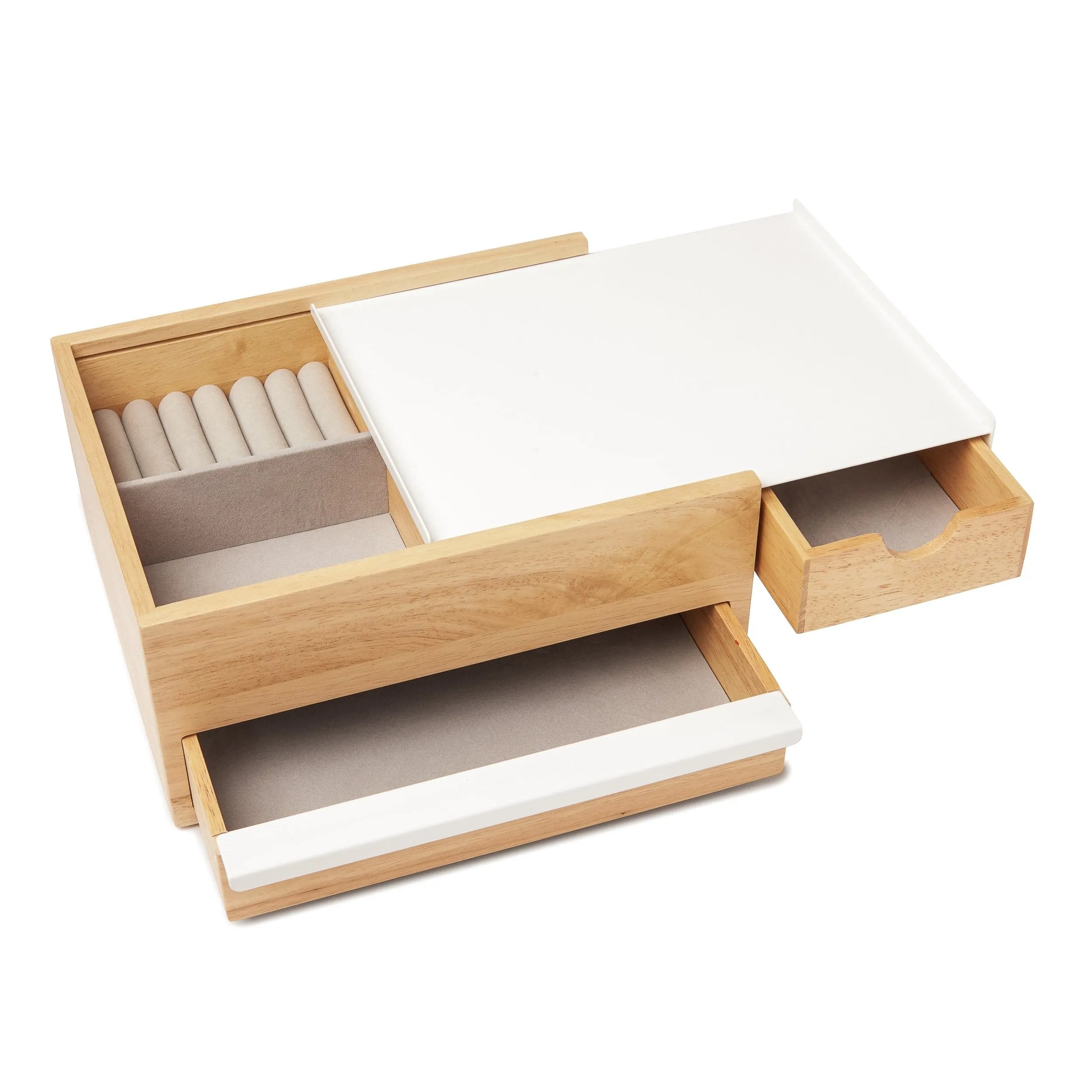 Umbra Stowit Jewelry Box White And Natural UMB290245668