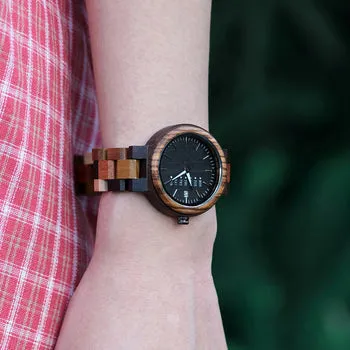 Unique Colorful Wood Watches For Men & Women Couple Watches