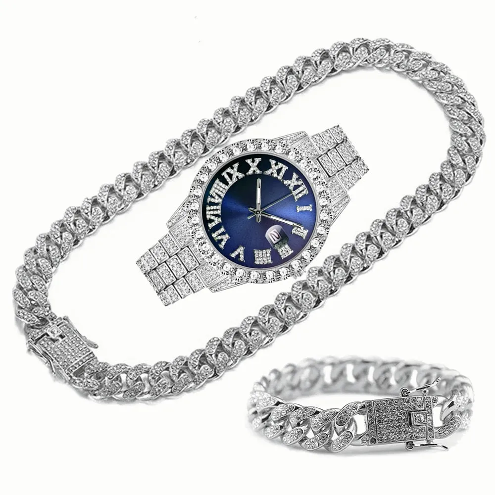 Unique Hip Hop Inspired Iced Out Men's Watches