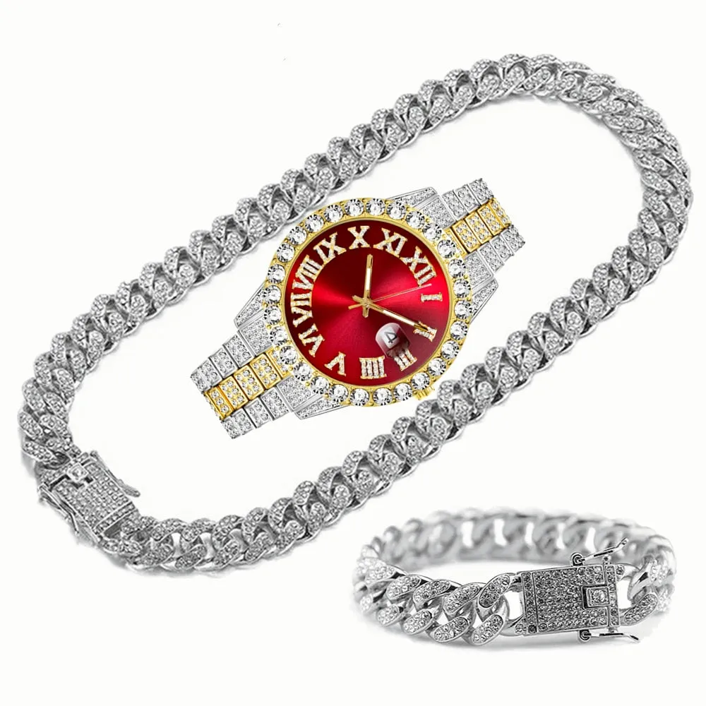 Unique Hip Hop Inspired Iced Out Men's Watches