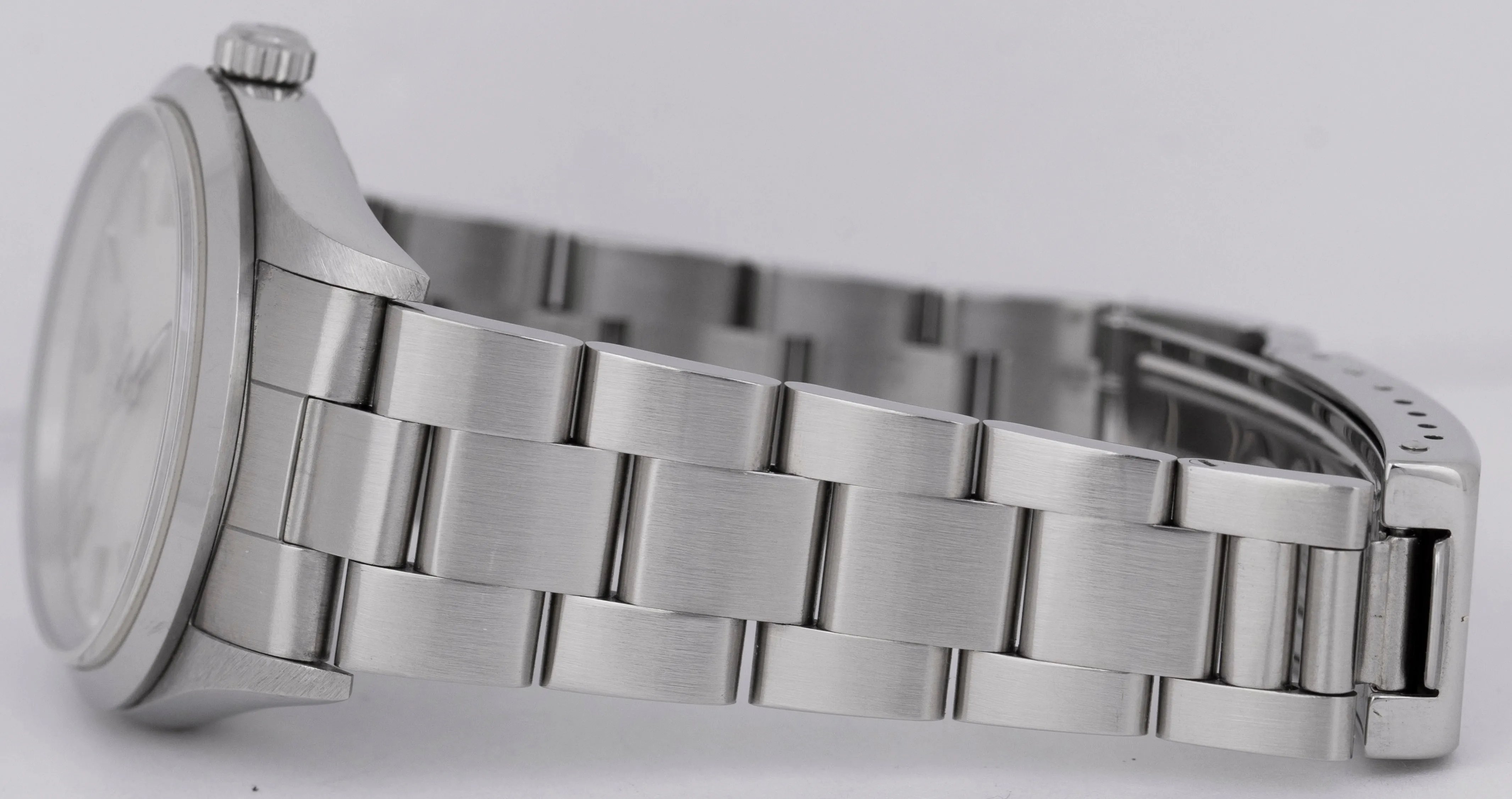 UNPOLISHED PAPERS 1999 Rolex Oyster Perpetual Air-King 34mm Silver 14000 B P