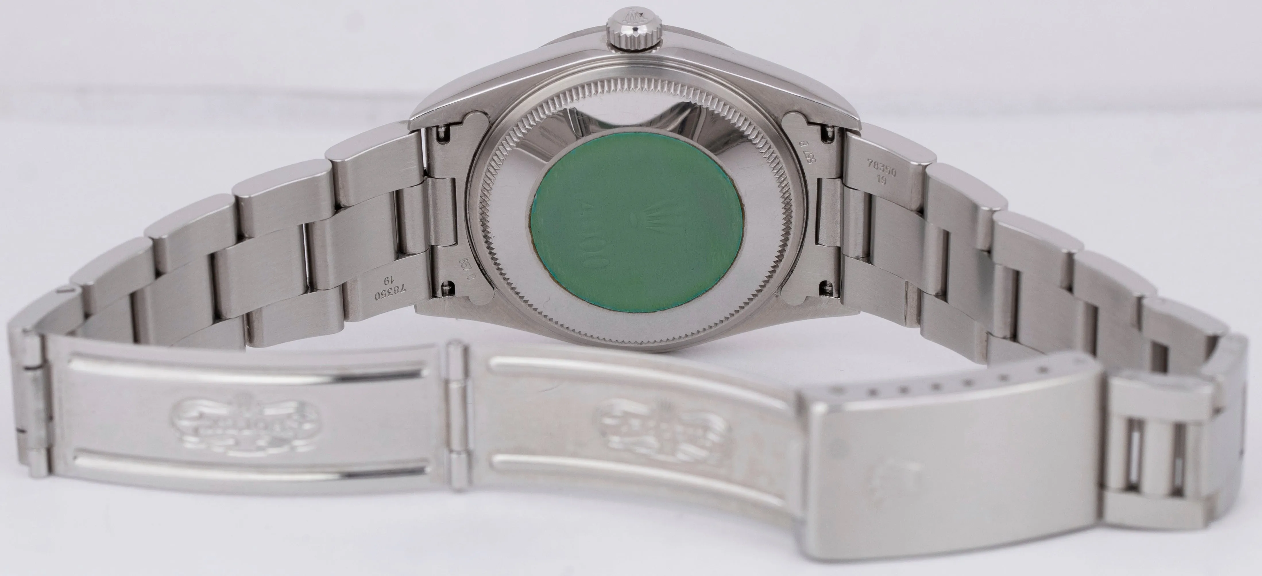 UNPOLISHED PAPERS 1999 Rolex Oyster Perpetual Air-King 34mm Silver 14000 B P