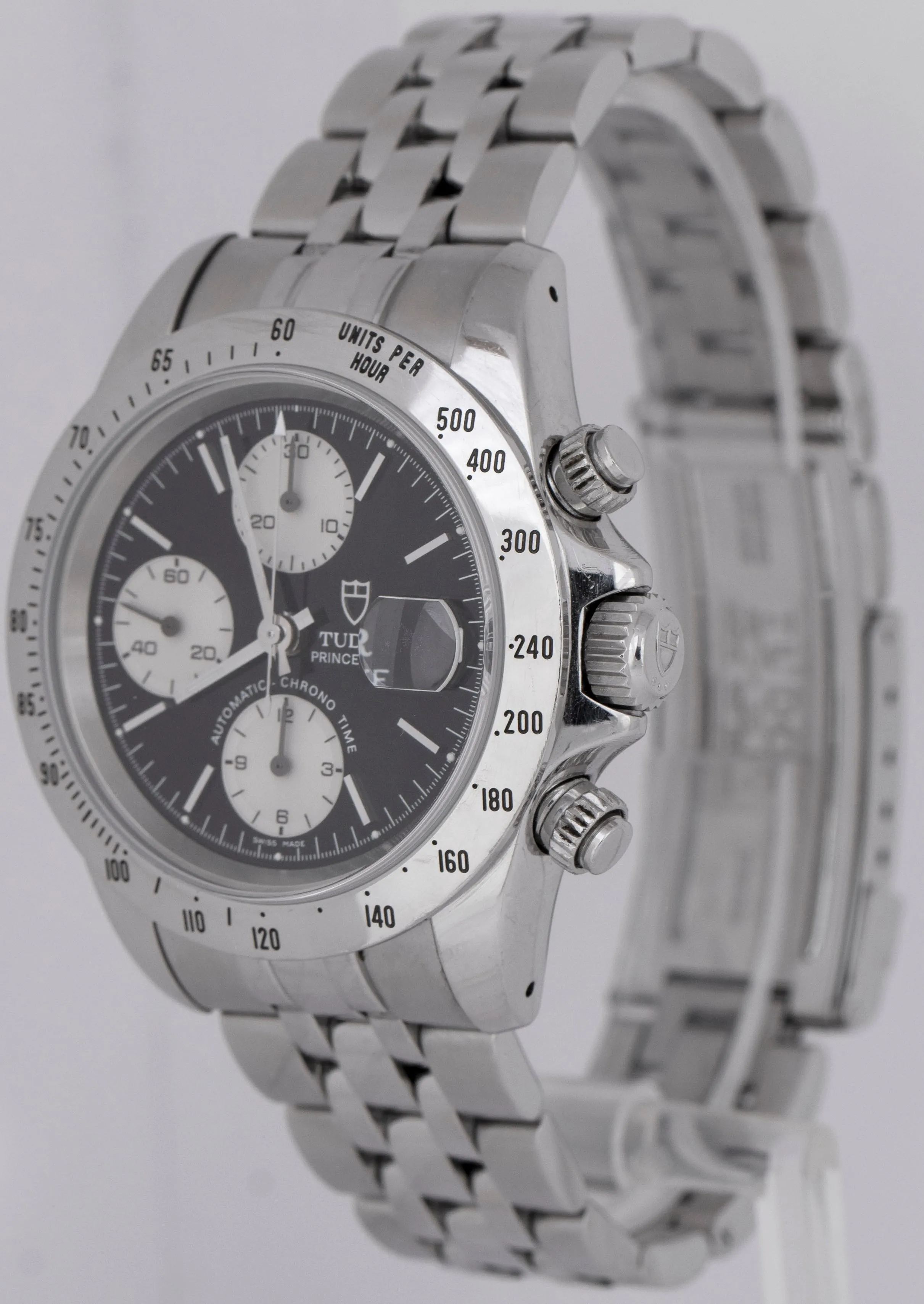 UNPOLISHED PAPERS Tudor Prince Date Chronograph 79280 P 40mm Steel Watch B P
