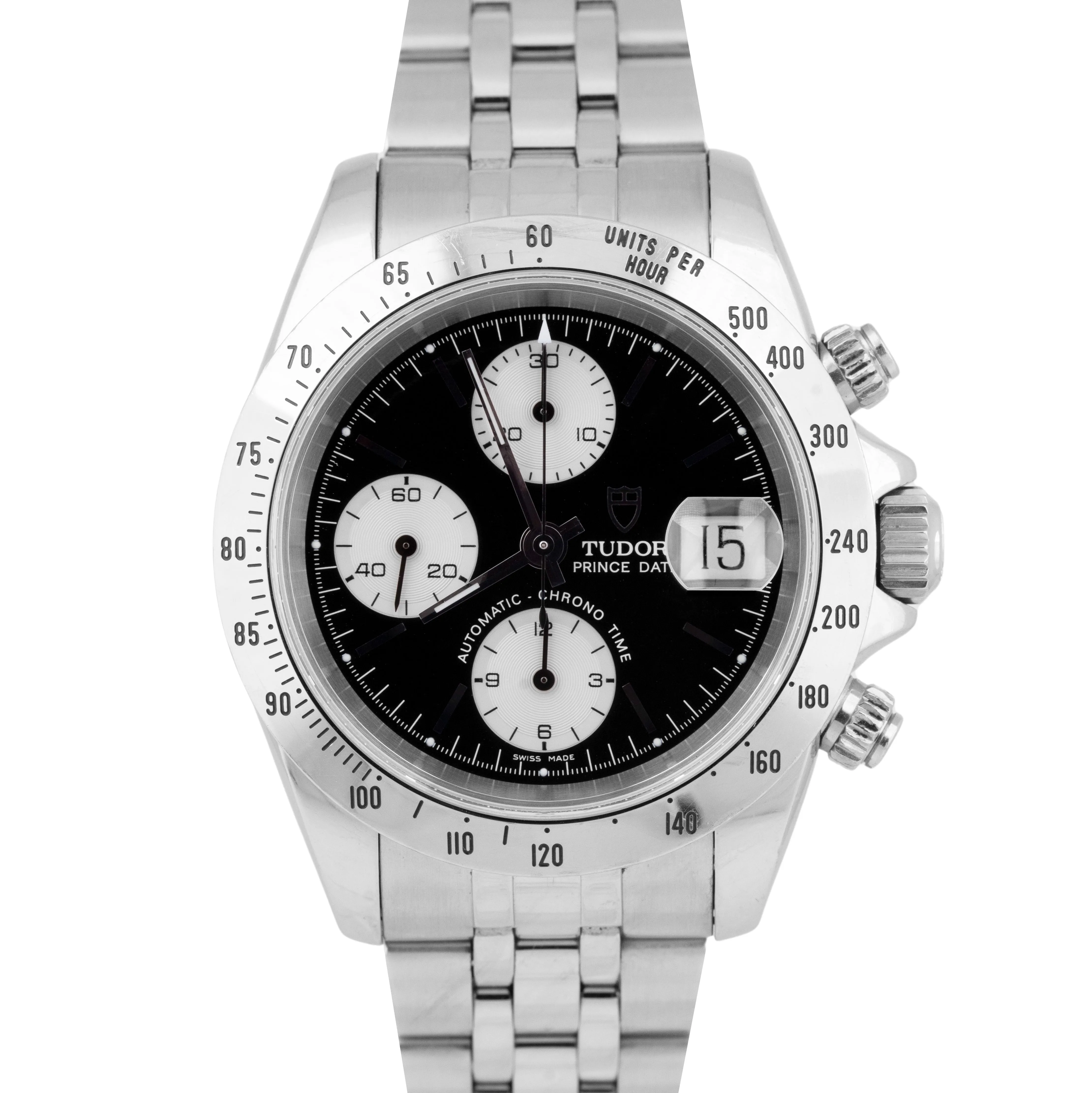 UNPOLISHED PAPERS Tudor Prince Date Chronograph 79280 P 40mm Steel Watch B P