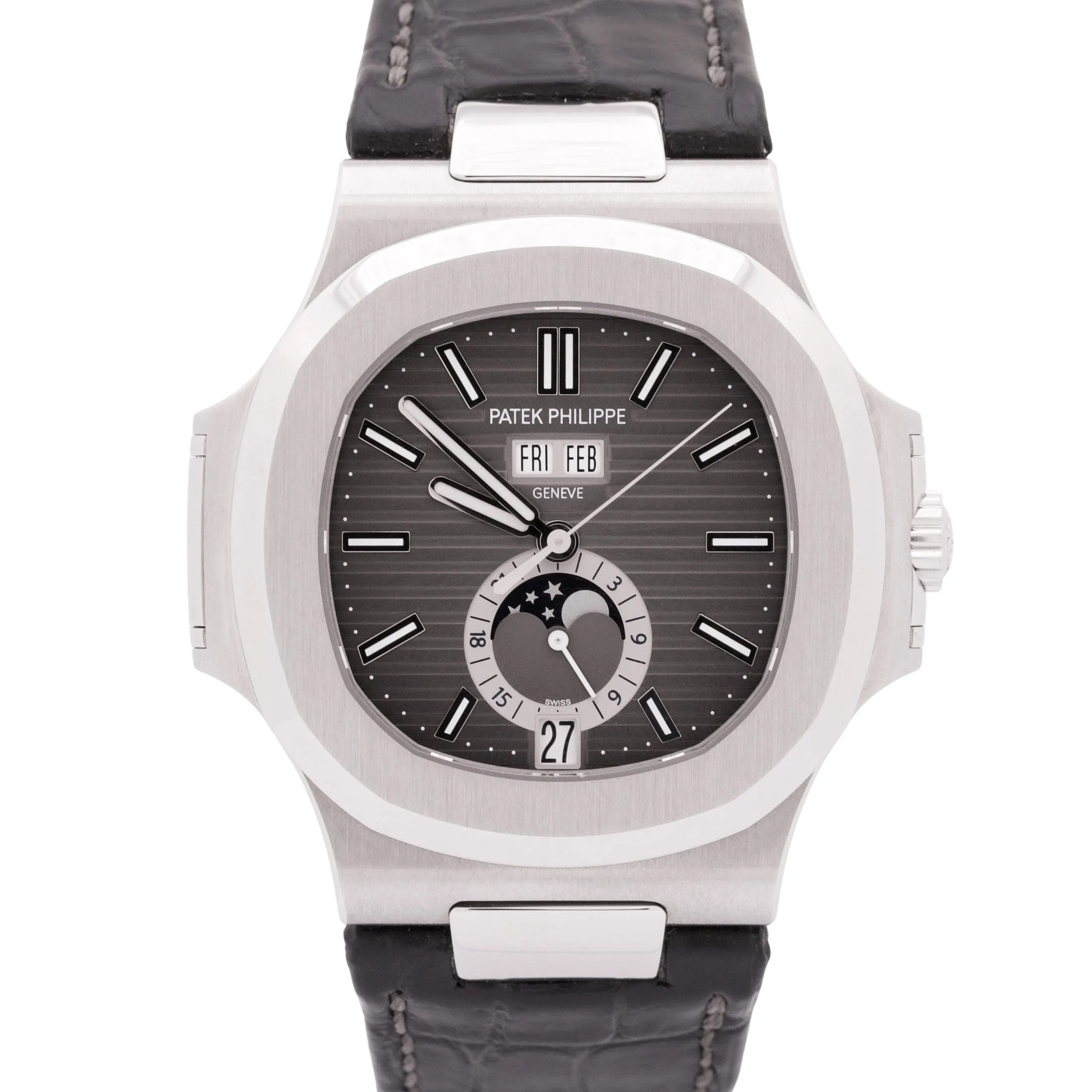 UNWORN 2018 PAPERS Patek Philippe Nautilus Moonphase Steel 40.5mm 5726A-001 BOX