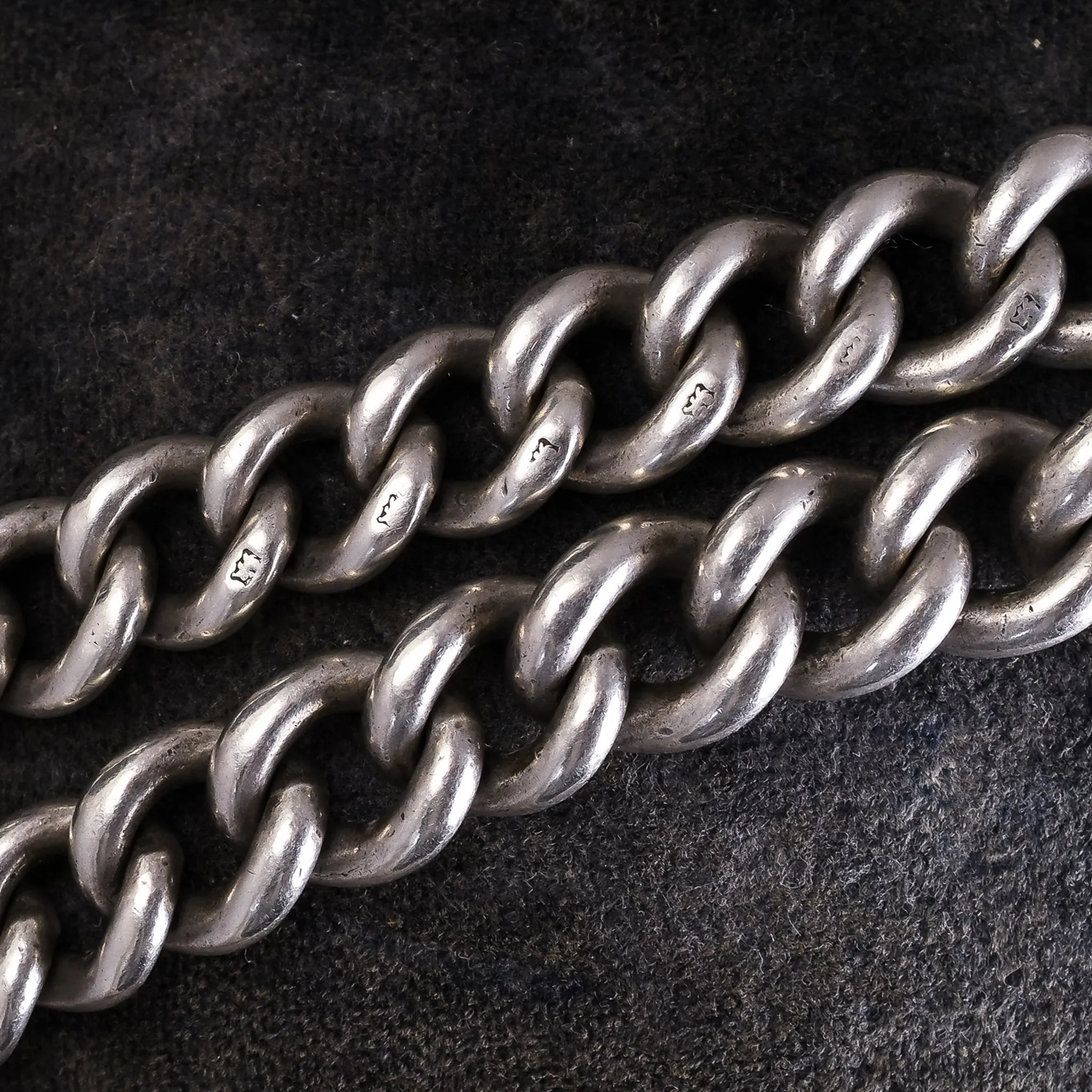 Victorian Albert Chain With T-Bar and Shield