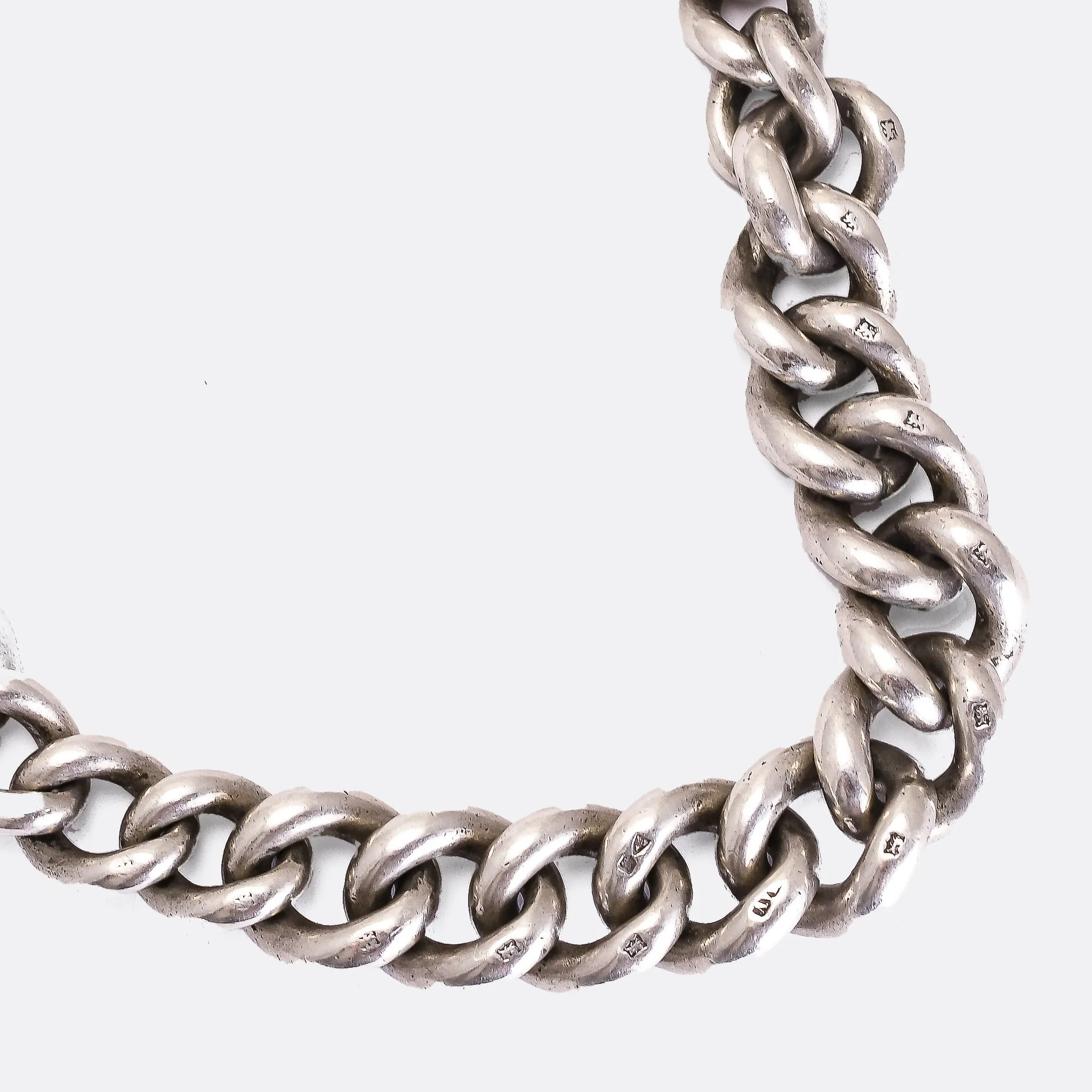 Victorian Albert Chain With T-Bar and Shield