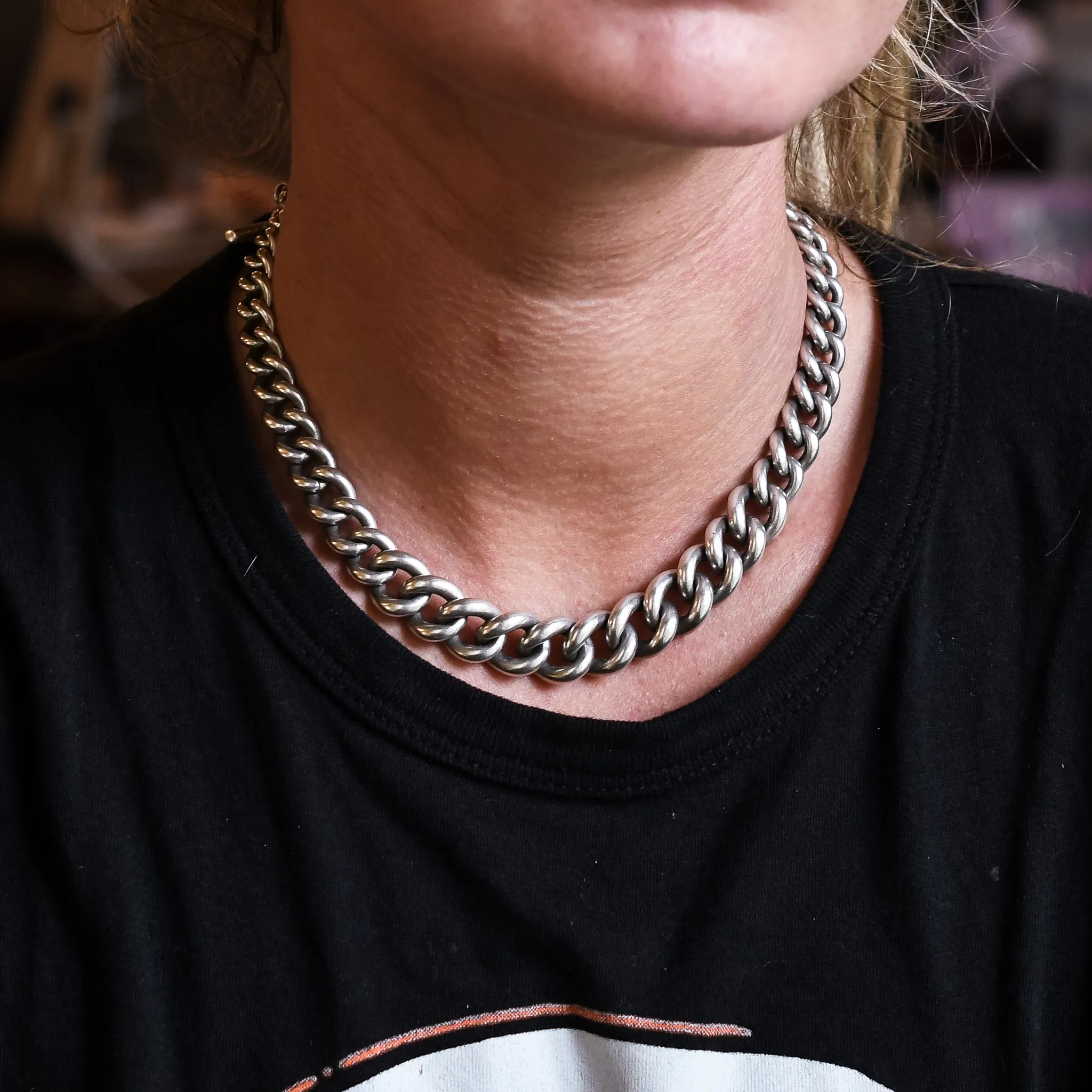 Victorian Albert Chain With T-Bar and Shield