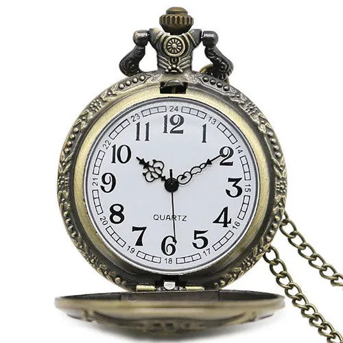 Vintage Bronze Fire Fighter Pocket Watch