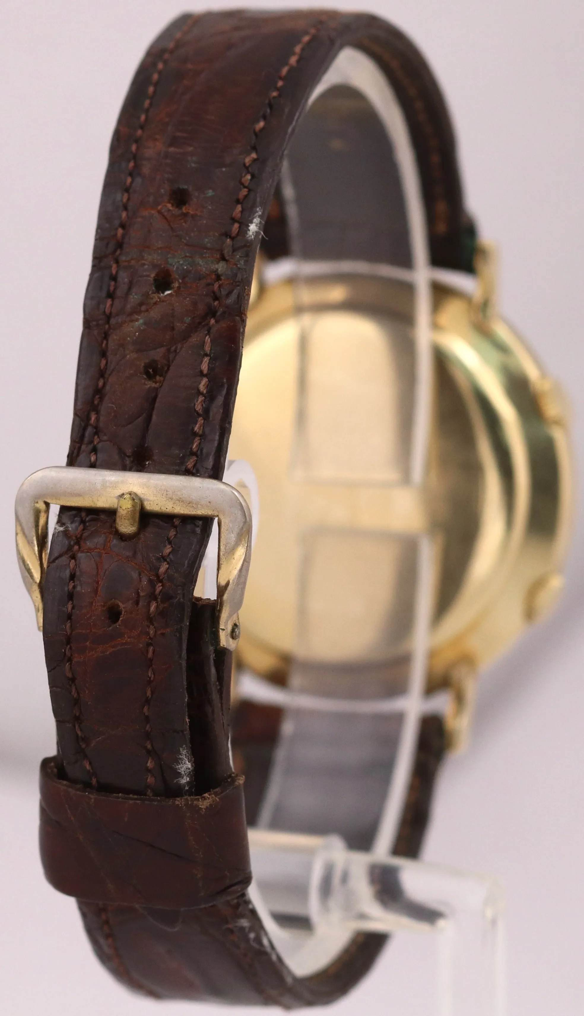VINTAGE Vacheron & Constantin LeCoultre Memovox Alarm 35mm 14K Gold Manual BOX