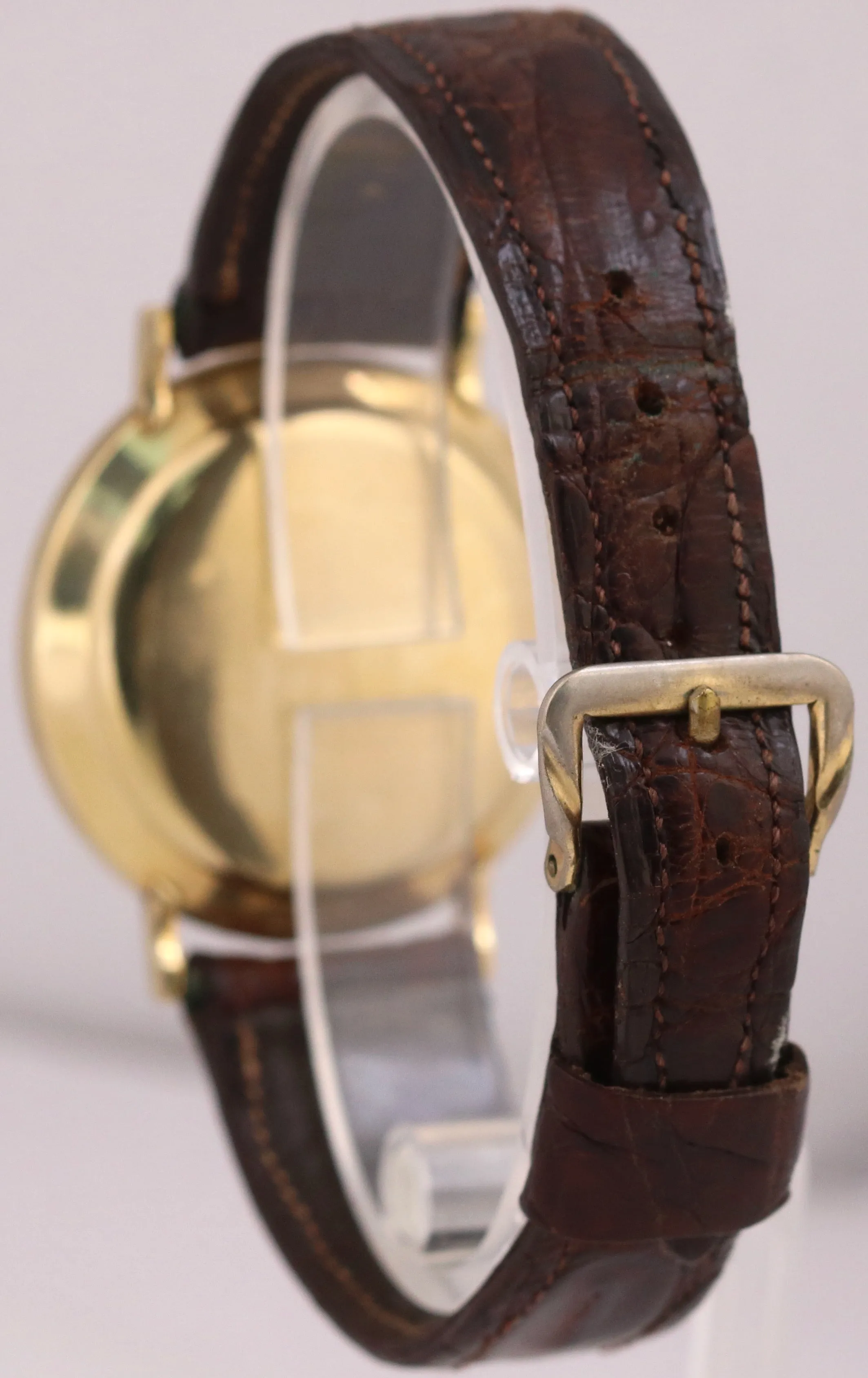 VINTAGE Vacheron & Constantin LeCoultre Memovox Alarm 35mm 14K Gold Manual BOX