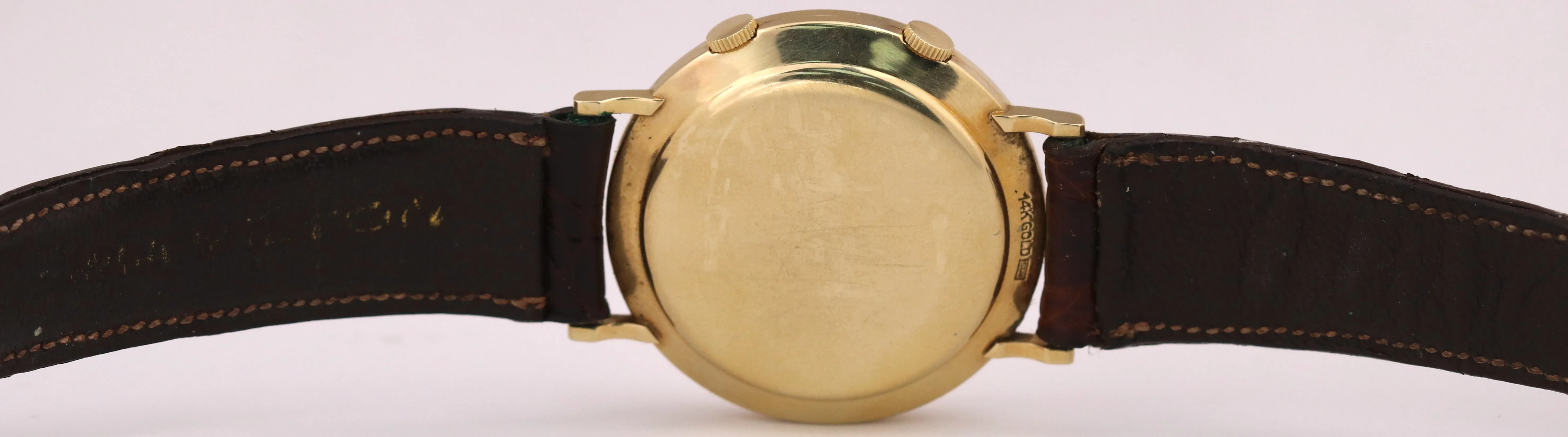 VINTAGE Vacheron & Constantin LeCoultre Memovox Alarm 35mm 14K Gold Manual BOX