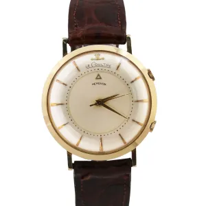 VINTAGE Vacheron & Constantin LeCoultre Memovox Alarm 35mm 14K Gold Manual BOX