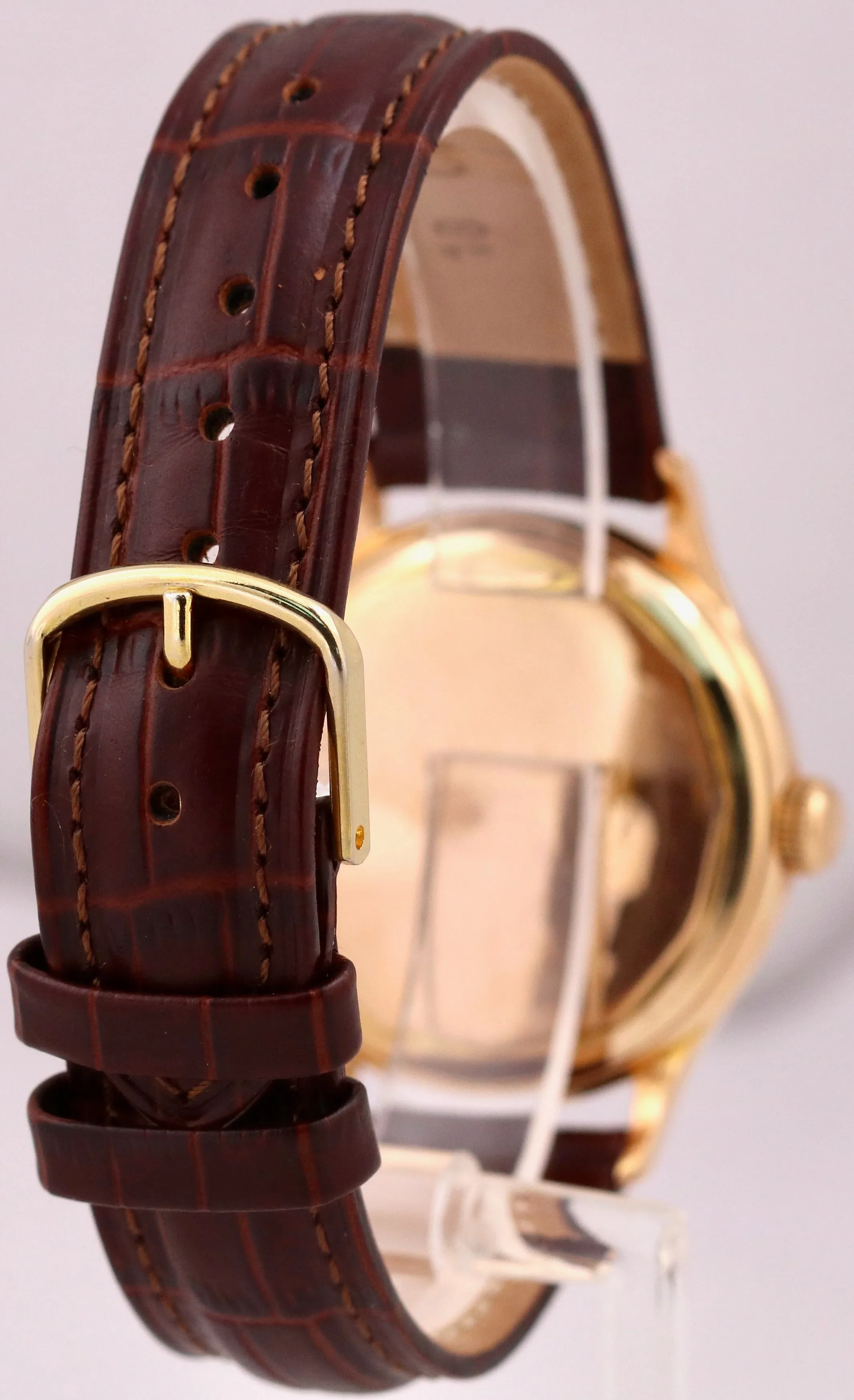 VINTAGE Vacheron Constantin Patrimony SILVER 18K Rose Gold 35mm P453/3C Watch
