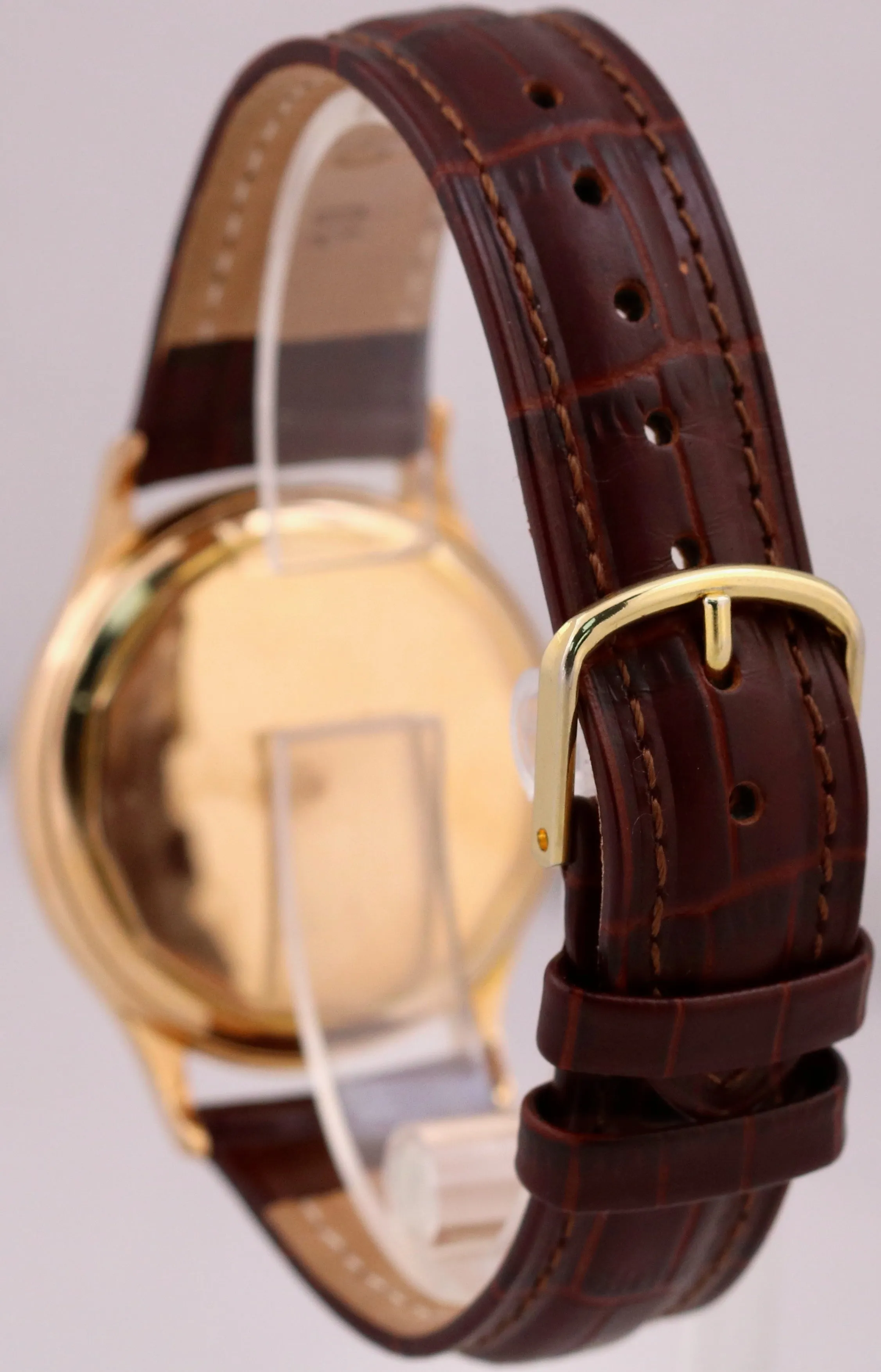 VINTAGE Vacheron Constantin Patrimony SILVER 18K Rose Gold 35mm P453/3C Watch