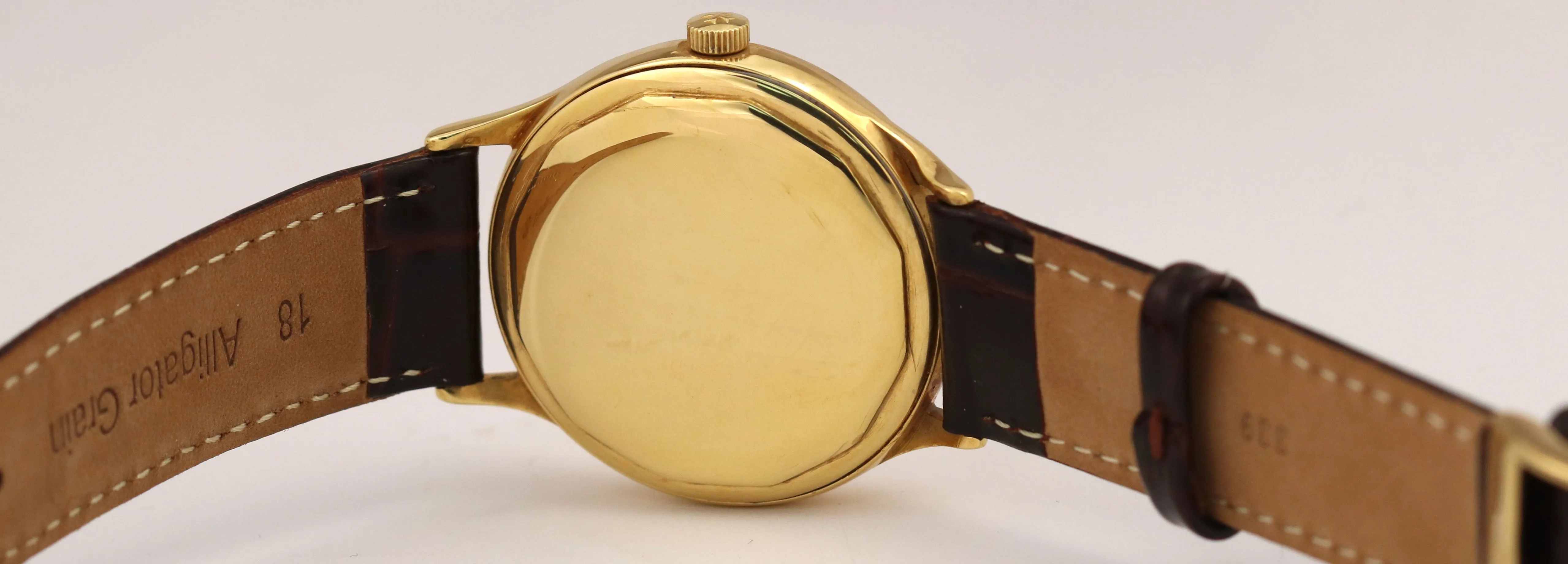 VINTAGE Vacheron Constantin Patrimony SILVER 18K Yellow Gold 35mm P454/5B Watch