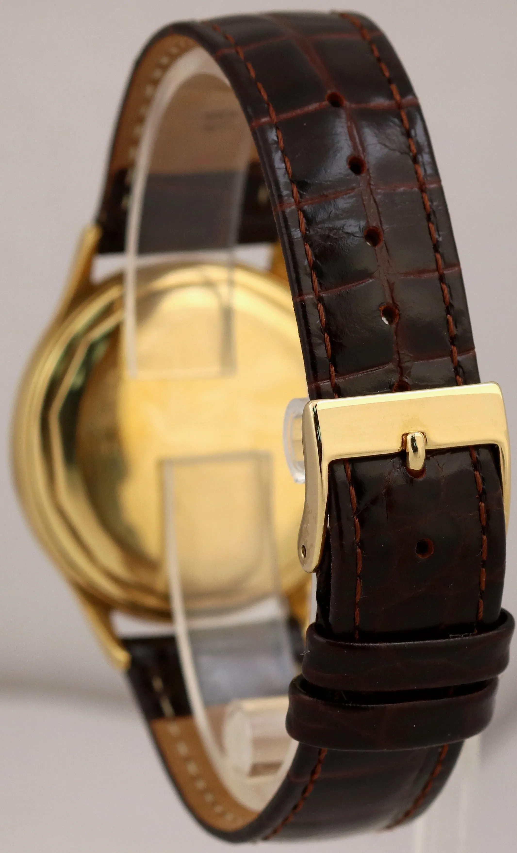 VINTAGE Vacheron Constantin Patrimony SILVER 18K Yellow Gold 35mm P454/5B Watch