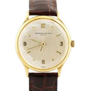 VINTAGE Vacheron Constantin Patrimony SILVER 18K Yellow Gold 35mm P454/5B Watch