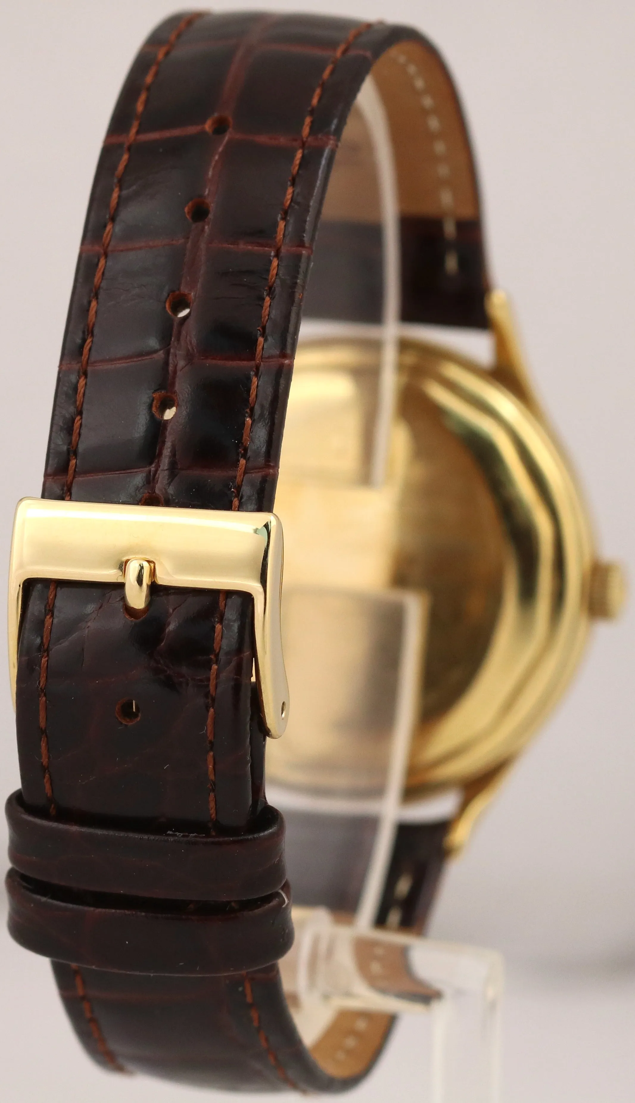 VINTAGE Vacheron Constantin Patrimony SILVER 18K Yellow Gold 35mm P454/5B Watch
