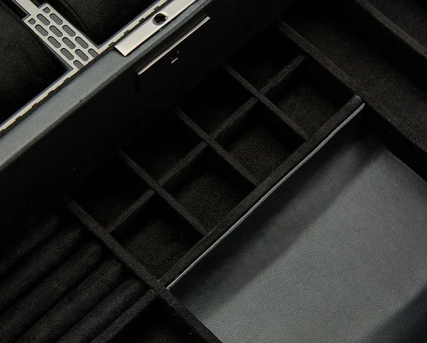 WOLF Axis 10 Piece Watch Box with Drawer
