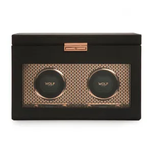 Wolf Axis Double Watch Winder with Storage