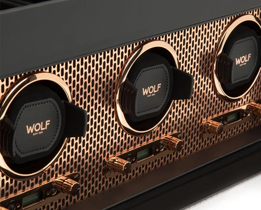 Wolf Axis Triple Watch Winder with Storage