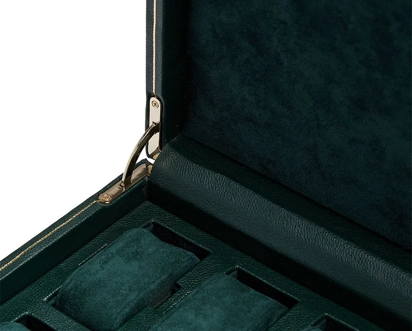 WOLF British Racing 8 Piece Watch Box - Green