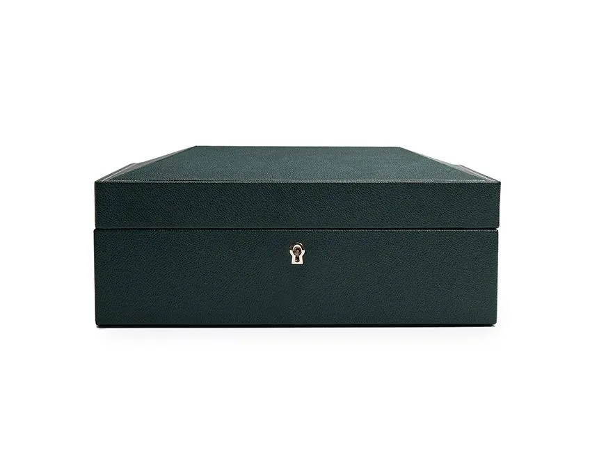 WOLF British Racing 8 Piece Watch Box - Green
