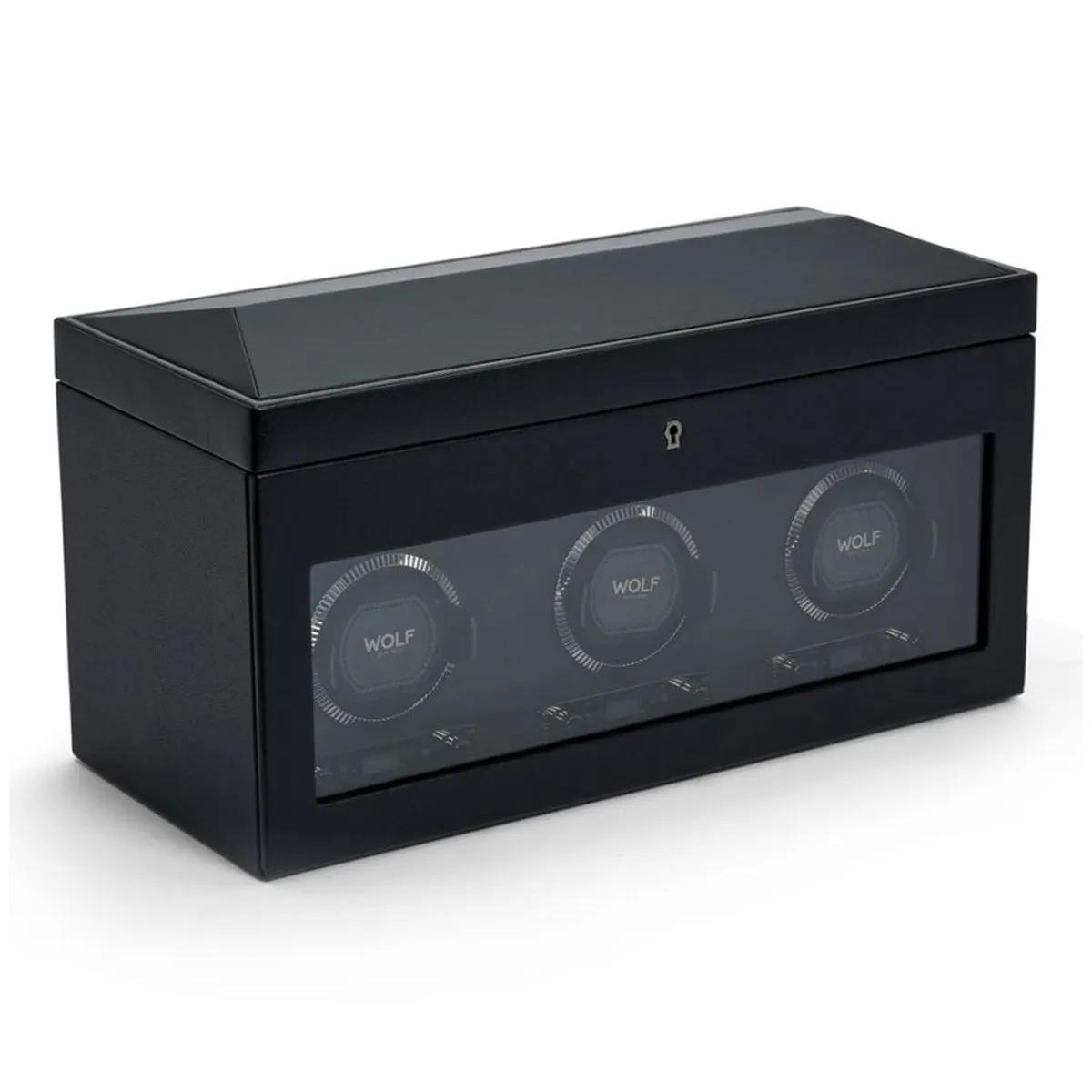 Wolf British Racing Triple Watch Winder with Storage