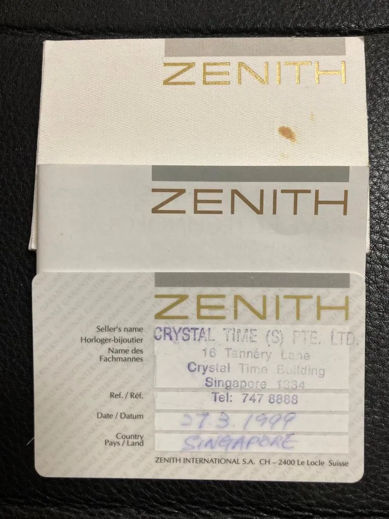 Zenith El Primero Defy Mens Automatic Chronograph Watch with Papers - Stainless Steel & 18K Gold