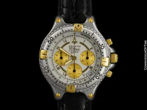 Zenith El Primero Defy Mens Automatic Chronograph Watch with Papers - Stainless Steel & 18K Gold