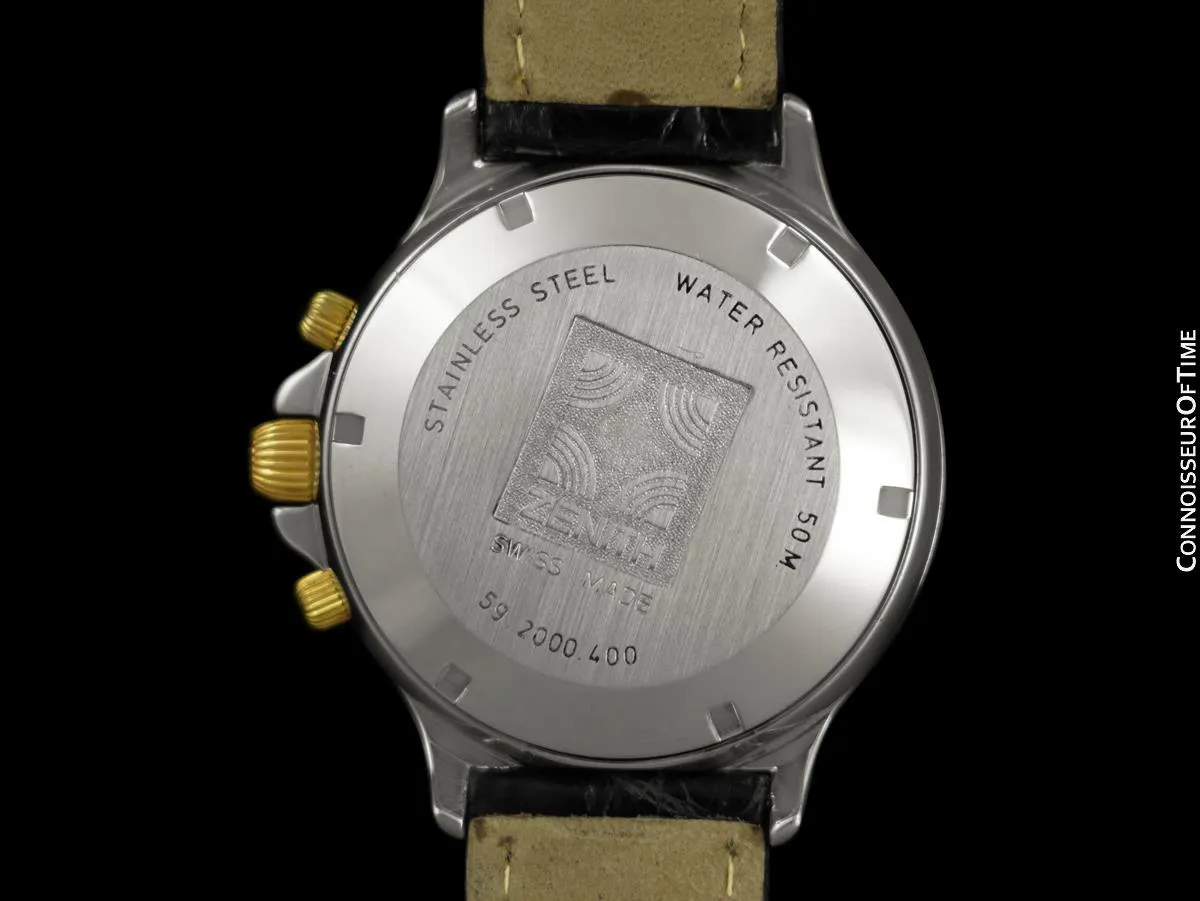 Zenith El Primero Defy Mens Automatic Chronograph Watch with Papers - Stainless Steel & 18K Gold